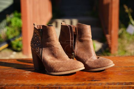 Photo for Women 's boots close-up view - Royalty Free Image