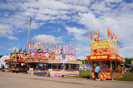 Photo for Elroy, Wisconsin USA - June 27th, 2021: The town of Elroy had its annual fair carnival in Juneau county. - Royalty Free Image