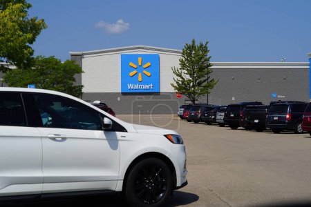 Photo for Baraboo, Wisconsin USA - July 23rd, 2023: Walmart Supercenter store providing goods for the people of the community. - Royalty Free Image