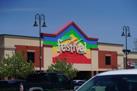 Photo for Fond du Lac, Wisconsin USA - May 12th, 2023: Festival Foods local convenient grocery store. - Royalty Free Image