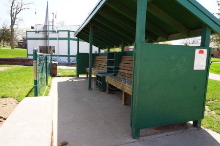Téléchargez les photos : Freeport, Illinois États-Unis - avril 18th, 2023 : Little Cubs Baseball Field for little league and teenager games. - en image libre de droit