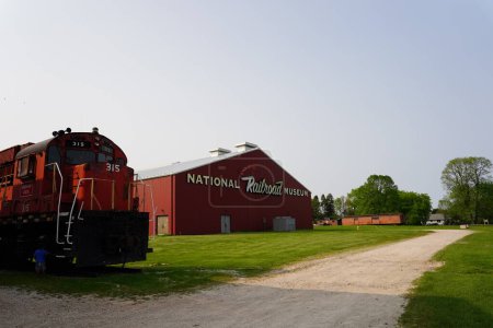 Téléchargez les photos : Green Bay, Wisconsin États-Unis - 25 mai 2023 : Musée national des chemins de fer à Green Bay, Wisconsin. - en image libre de droit
