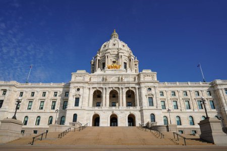Photo for St. Paul, Minnesota / USA - October 19th, 2019: Front entrance of Minnesota Capitol in St. Paul - Royalty Free Image