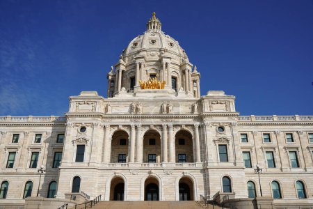 Photo for St. Paul, Minnesota / USA - October 19th, 2019: Front entrance of Minnesota Capitol in St. Paul - Royalty Free Image