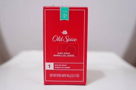 Photo for Fond du Lac, Wisconsin / USA - October, 8th, 2019: Old Spice Bar Soap - Royalty Free Image