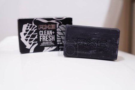 Photo for Fond du Lac, Wisconsin USA - May 12th, 2021: 3.5oz Axe Clean and Fresh face and body bar of soap. - Royalty Free Image