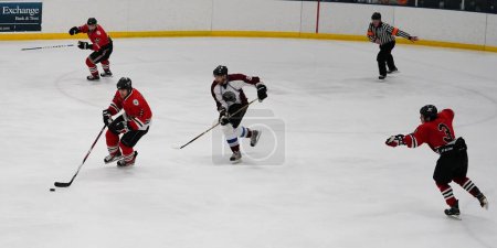 Photo for FOND DU LAC, WISCONSIN, CANADA : Fond du Lac Bears vs. Eagle River hockey game - Royalty Free Image