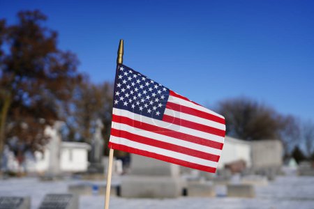 Foto de Bandera americana en un día conmemorativo - Imagen libre de derechos