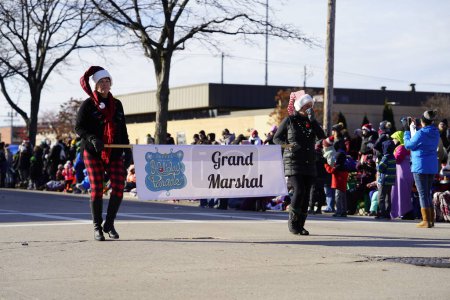 Photo for Green Bay, Wisconsin / USA - November 23rd, 2019: Green Bay, Wisconsin held 36th Annual Prevea Green Bay Holiday Christmas Parade hosted by Downtown Green Bay. - Royalty Free Image