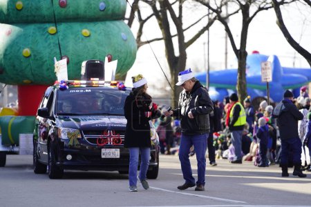 Photo for Green Bay, Wisconsin / USA - November 23rd, 2019: Green Bay, Wisconsin Community held their 36th Annual Prevea Green Bay Holiday Parade hosted by Downtown Green Bay. - Royalty Free Image