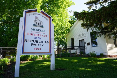 Photo for Ripon, Wisconsin USA - May 30th, 2021: Abandoned National Historical site of the Birthplace of the Republican Party in Ripon, Wisconsin during the summertime. - Royalty Free Image