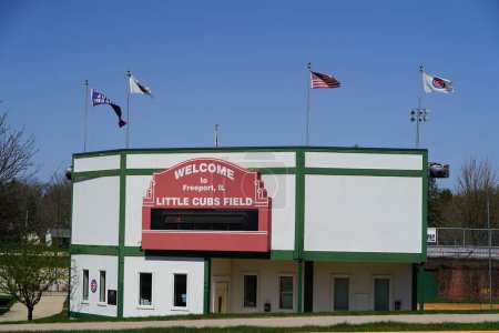 Téléchargez les photos : Freeport, Illinois États-Unis - avril 18th, 2023 : Little Cubs Baseball Field for little league and teenager games. - en image libre de droit