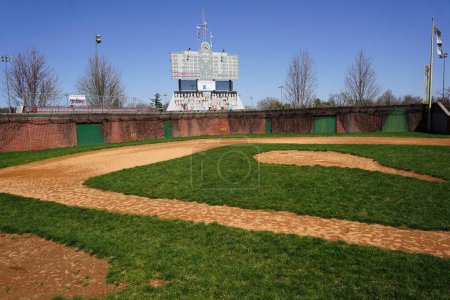 Photo for Freeport, Illinois USA - April 18th, 2023: Little Cubs Baseball Field for little league and teenager games. - Royalty Free Image