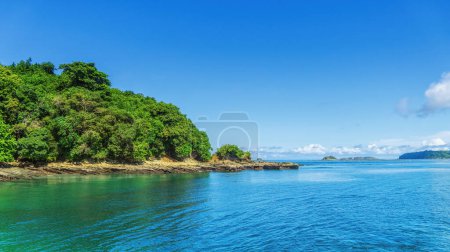 Téléchargez les photos : Les îles Pearl, Archipielago de las Perlas ou Islas de las Perlas, est un groupe de 200 îles ou plus et îlots situés à environ 30 miles au large de la côte Pacifique du Panama dans le golfe du Panama. - en image libre de droit