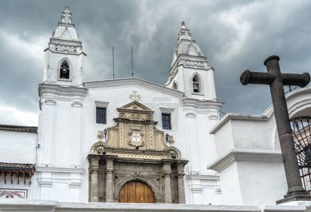 Photo for The facade of the Church of Carmen Alto (Iglesia de El Carmen Alto), Quito Ecuador - Royalty Free Image