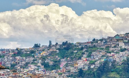 Photo for Colorful slums in the old town, Quito Ecuador - Royalty Free Image