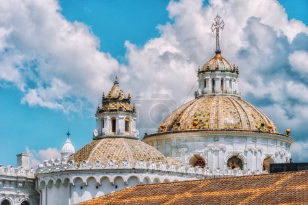 Photo for Church domes of Iglesia de la Compania de Jesus - Royalty Free Image