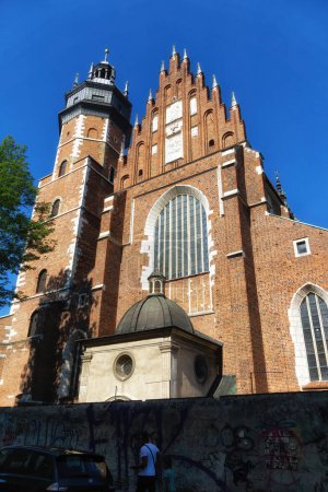 Photo for Cracow - Corpus Christi Church was founded by Kasimirus III The Great about 1340. The front elevation has a gothic gable whilst decoration of the interior is baroque - Royalty Free Image