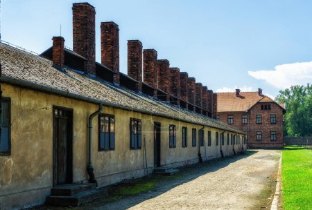 Foto de Oswiecim, Polonia- 15 de agosto de 2022: la cocina del campo en Auschwitz. - Imagen libre de derechos
