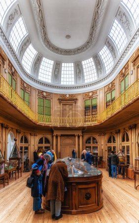 Photo for Haarlem, The Netherlands - 11 February 2023: Interior of the Teylers museum of (natural history) in Haarlem - Royalty Free Image