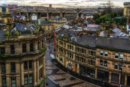 Téléchargez les photos : Newcastle-upon-Tyne vu d'en haut, Angleterre, Royaume-Uni - en image libre de droit