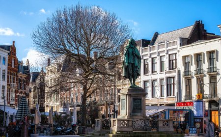 Photo for The Hague, The Netherlands - 25 February 2023: Johan de Wit Statue in city centre. - Royalty Free Image