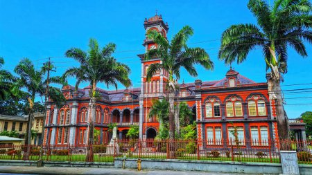 Photo for Queen's Royal College - a high school or college for male students. Port of Spain, Trinidad and Tobago, South America . - Royalty Free Image