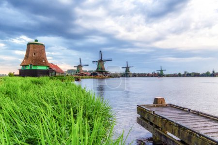 Windmühlen in Zaanse Schans, Zaandam, Nordholland, Niederlande