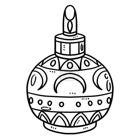 Illustration for A cute and funny coloring page of a Greek Vase. Provides hours of coloring fun for children. Color, this page is very easy. Suitable for little kids and toddlers. - Royalty Free Image