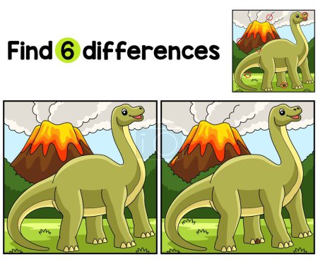Find or spot the differences on this Carnotaurus Dinosaur Kids activity page. It is a funny and educational puzzle-matching game for children.