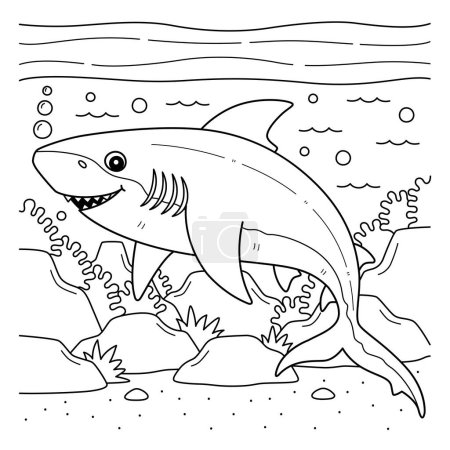 Une jolie et drôle de page à colorier d'un Bull Shark. Fournit des heures de plaisir de coloration pour les enfants. Pour colorer, cette page est très facile. Convient aux petits enfants et aux tout-petits. 