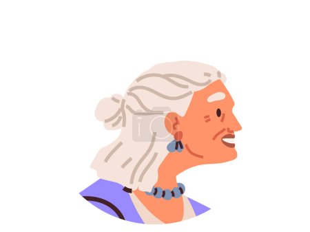 Illustration for Elderly people vector illustration. The metaphor elderly people symbolizes collective wisdom and knowledge aging population Old age is stage in life characterized by its own unique character - Royalty Free Image