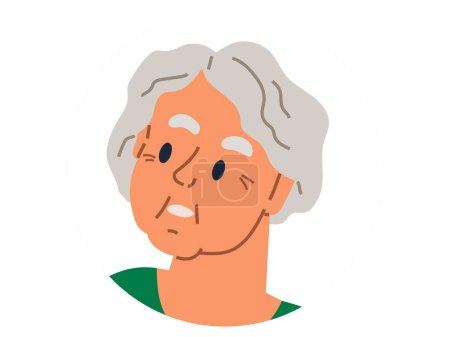 Illustration for Elderly people vector illustration. Aging is natural process brings new experiences and perspectives Ageing is opportunity to embrace new challenges and continue personal growth Each individual - Royalty Free Image