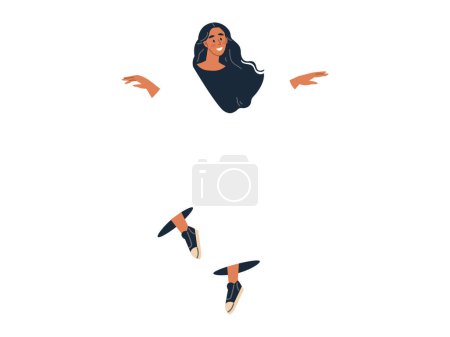 Ilustración de Saltar personas ilustración vectorial. Saltar a la gente expresa su alegría a través de la acción animada saltando hacia arriba El éxito de la celebración se representa vívidamente a través de saltar a la gente metáfora individuos energéticos - Imagen libre de derechos