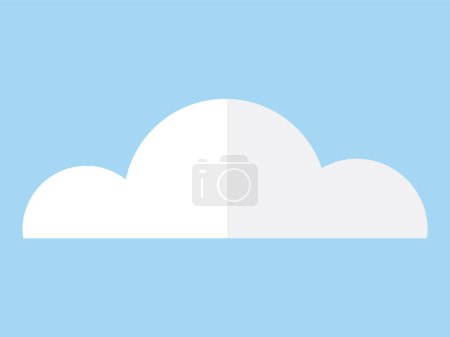 Ilustración de Ilustración del vector nube. Nubes altas en cielo pintan paisaje de ensueño, capturando esencia cada temporada Nubes cúmulos se agrupan, creando espectáculo natural en paisaje nublado - Imagen libre de derechos