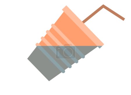 Illustration for Garbage vector illustration. Recycled materials play vital role in minimizing environmental impact waste Waste management practices directly influence cleanliness environment - Royalty Free Image
