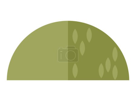 Illustration for Bush vector illustration. The bush concept encapsulates vibrancy and diversity botanical life Wild plant thickets serve as natural refuge for variety wildlife Planting leafy shrubbery enhances natural - Royalty Free Image
