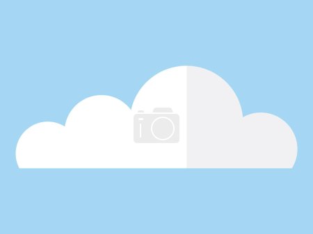 Ilustración de Ilustración del vector nube. El aire está lleno de nubes de belleza natural, creando un efecto calmante Nubes de cúmulos esponjosas punto cielo, que refleja el clima cambiante metáforas de nubes abundan - Imagen libre de derechos