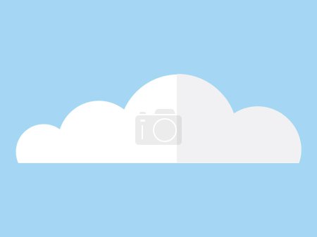 Illustration for Cloud vector illustration. The environment transforms as fluffy clouds gather, signaling change in weather Meteorology explores dynamics atmosphere, studying cloud formations - Royalty Free Image