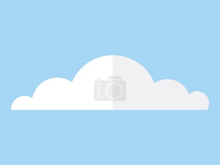 Illustration vectorielle Cloud. Les formations nuageuses cumulées ajoutent une touche dramatique au paysage nuageux naturel Les changements saisonniers entraînent des variations dans les concepts de nuages, du ciel brumeux au ciel dégagé.