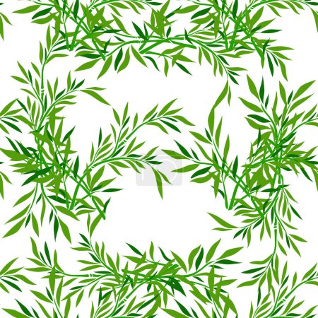 Illustration for Flower pattern vector illustration. The background featured vibrant floral pattern inspired by natural world The ornament incorporated intricate vegetation and flower designs The patterned fabric - Royalty Free Image