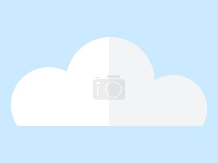 Illustration for Cloud vector illustration. The skys canvas transforms as cumulus clouds weave story changing seasons Cloudy weather adds air mystery, veiling high sky in atmospheric beauty - Royalty Free Image