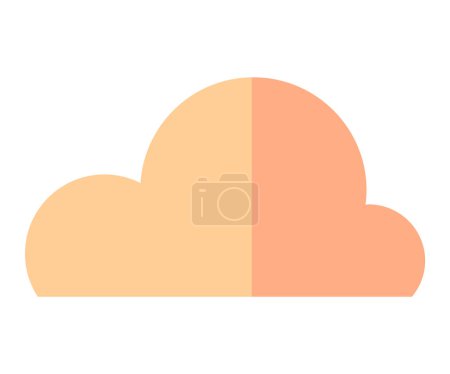 Illustration vectorielle Cloud. Nuages cumulus moelleux dérivent sans effort, ajoutant une touche magique au ciel élevé Métaphores nuageuses tisser histoire natures humeur, reflétée dans les nuages changeants