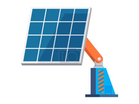 Ilustración de Ilustración del vector del panel solar. Las prácticas energéticas sostenibles son esenciales para un futuro más verde Los paneles solares simbolizan el cambio hacia fuentes de energía limpias y renovables Conservación del medio ambiente - Imagen libre de derechos