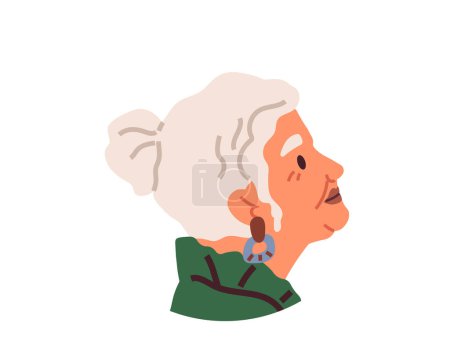 Illustration for Elderly people vector illustration. Elders are respected for their wisdom and their impact on their communities Age is just number older individuals can lead active and fulfilling lives Pensioners - Royalty Free Image