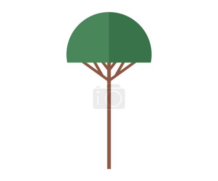 Ilustración de Ilustración del vector del árbol. La conservación ambiental desempeña un papel crucial en la protección de los árboles de hábitat natural El árbol conceptual encarna la resiliencia, el crecimiento y la interconexión Cambios estacionales - Imagen libre de derechos