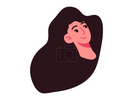 Illustration for People faces vector illustration. Peoples faces are reflection their inner thoughts and emotions Icons can be used to represent people from different ethnic backgrounds and cultures Portrait - Royalty Free Image