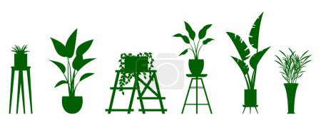 Illustration for Flower pot. Vector illustration. The decoration flower pot complements overall aesthetic space The flower pot metaphor symbolizes growth and nurturing Botanical gardens are treasure trove diverse - Royalty Free Image