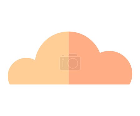 Illustration vectorielle Cloud. Nuages moelleux dérivent paresseusement à travers un paysage nuageux onirique dans un ciel haut L'atmosphère céleste est ornée de cumulus nuages, créant une scène sereine