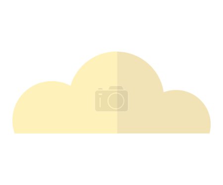 Illustration vectorielle Cloud. Métaphores nuageuses tisser histoire natures humeur, reflété dans les nuages changeants vapeurs brumeuses montent, se mélangeant avec beauté éthéré haut, nuages célestes